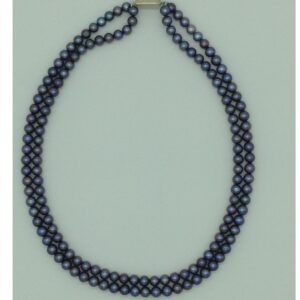 Freshwater Grey Round 2 Lines Pearls Full Set JPP1045
