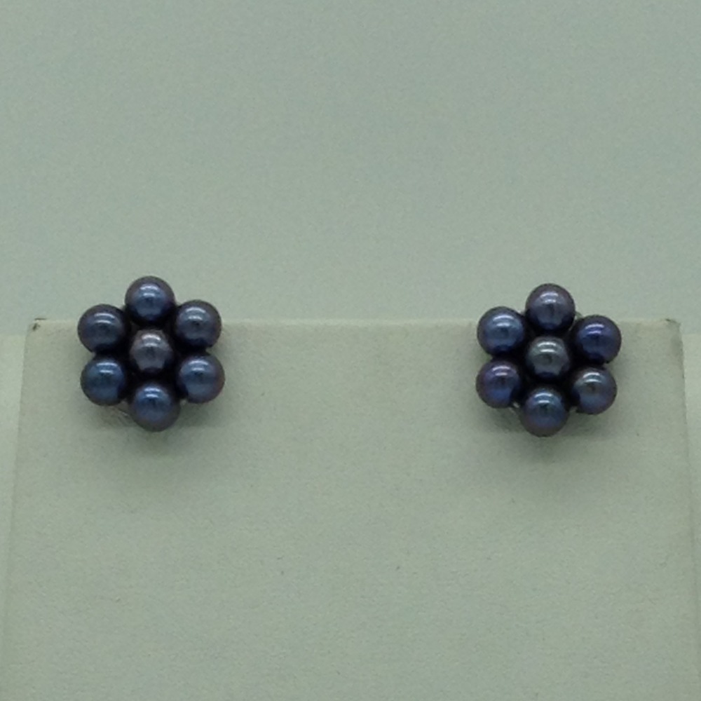 Freshwater Grey Round 2 Lines Pearls Full Set JPP1045