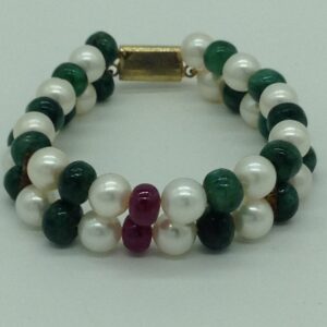 Freshwater White Round 1 Lines Pearls Combination Full set JPP1042