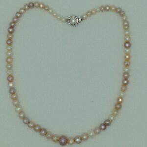 Freshwater Round Graded Shaded 1 Lines Pearls Full Set JPP1041