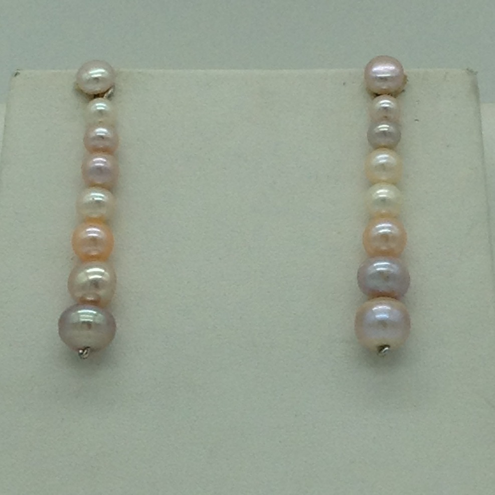 Freshwater Round Graded Shaded 1 Lines Pearls Full Set JPP1041