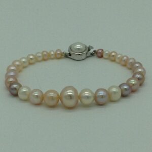 Freshwater Round Graded Shaded 1 Lines Pearls Full Set JPP1041