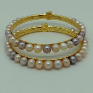 Freshwater Round Graded Shaded 2 Lines Pearls Full Set JPP1040