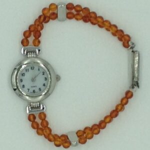 Orange Semi Round Beeds 2 Layers Designer Watch JBG0261