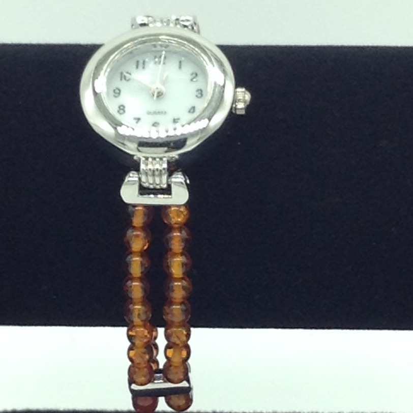 Orange Semi Round Beeds 2 Layers Designer Watch JBG0261