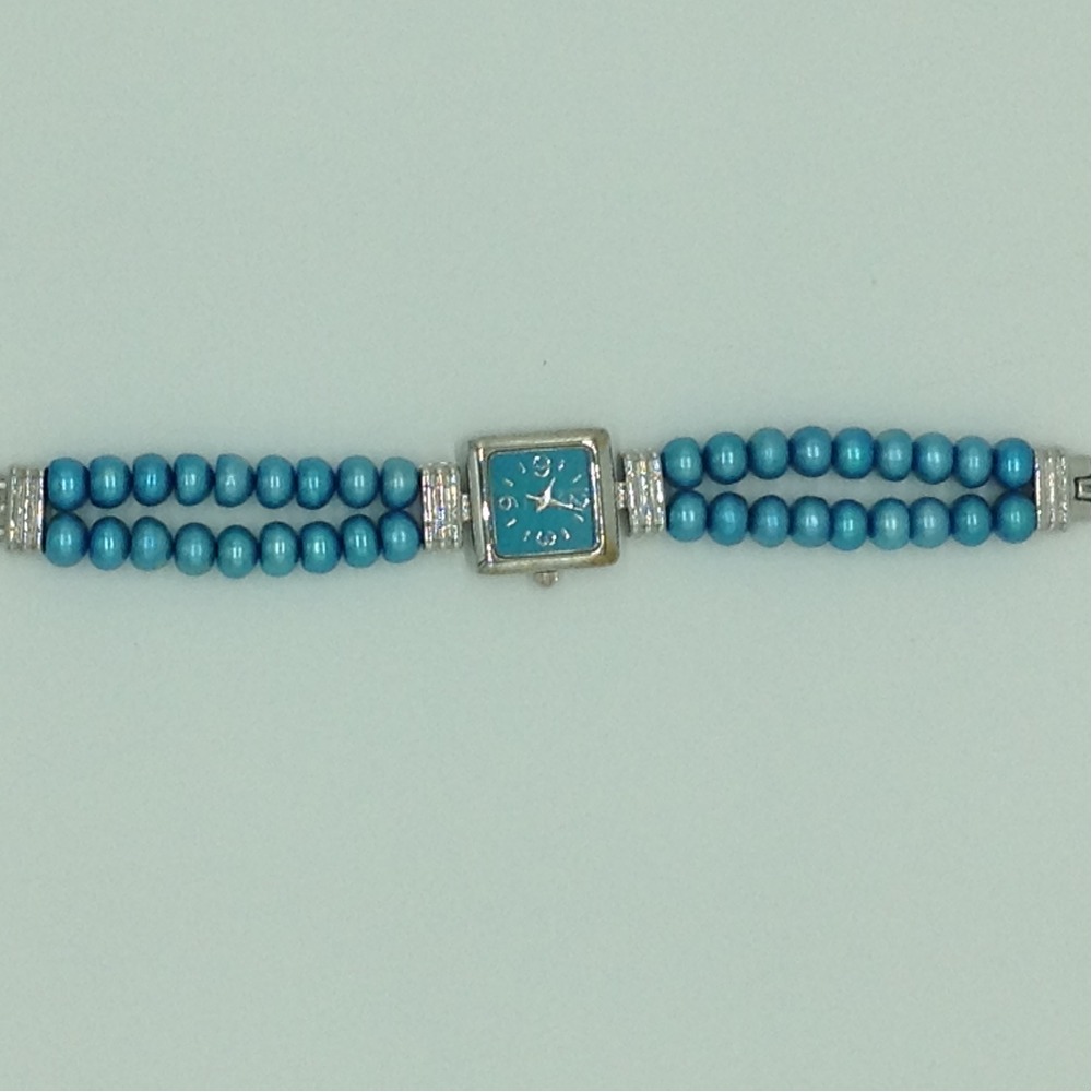 Freshwater Blue Flat Pearls 2 Layers Watch JBG0257