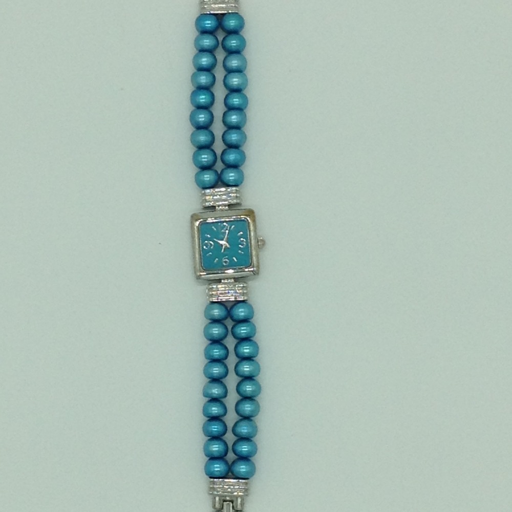 Freshwater Blue Flat Pearls 2 Layers Watch JBG0257
