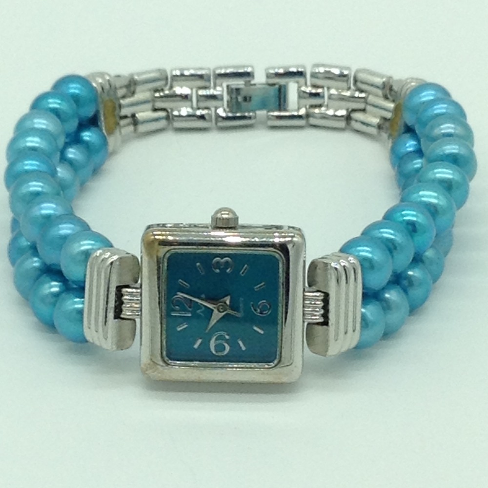 Freshwater Blue Flat Pearls 2 Layers Watch JBG0257