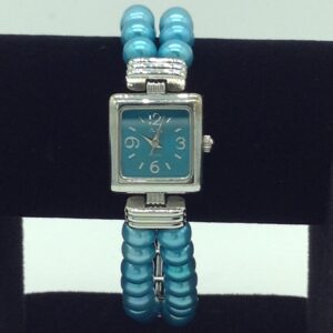 Freshwater Blue Flat Pearls 2 Layers Watch JBG0257