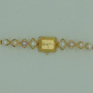 Freshwater Multicolour Oval Pearls Wave Pattern Watch JBG0255