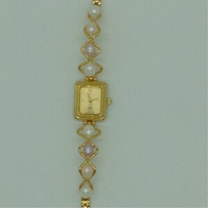 Freshwater Multicolour Oval Pearls Wave Pattern Watch JBG0255