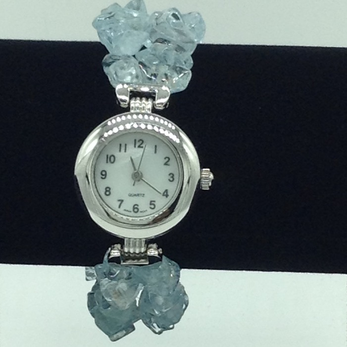 Aquamarine Chips 2 Layers Designer Watch JBG0254