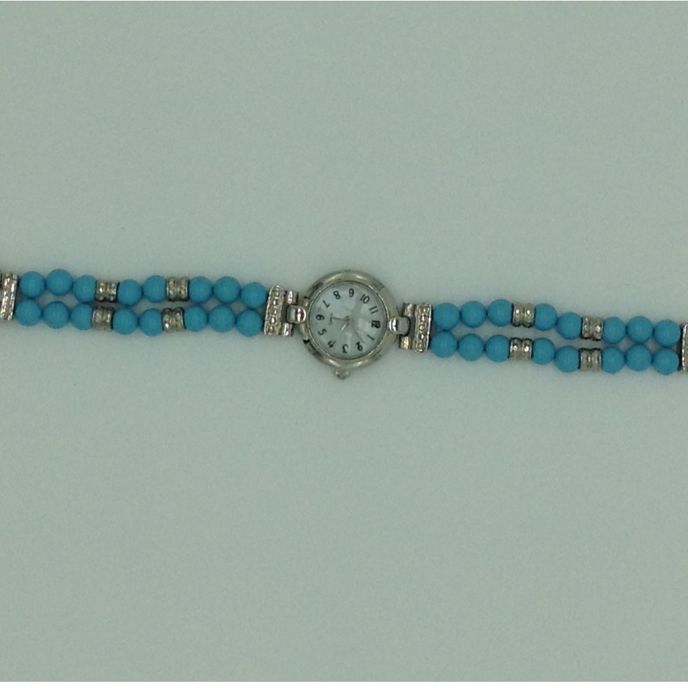 Turquoise Round 2 Layers Designer Watch JBG0253