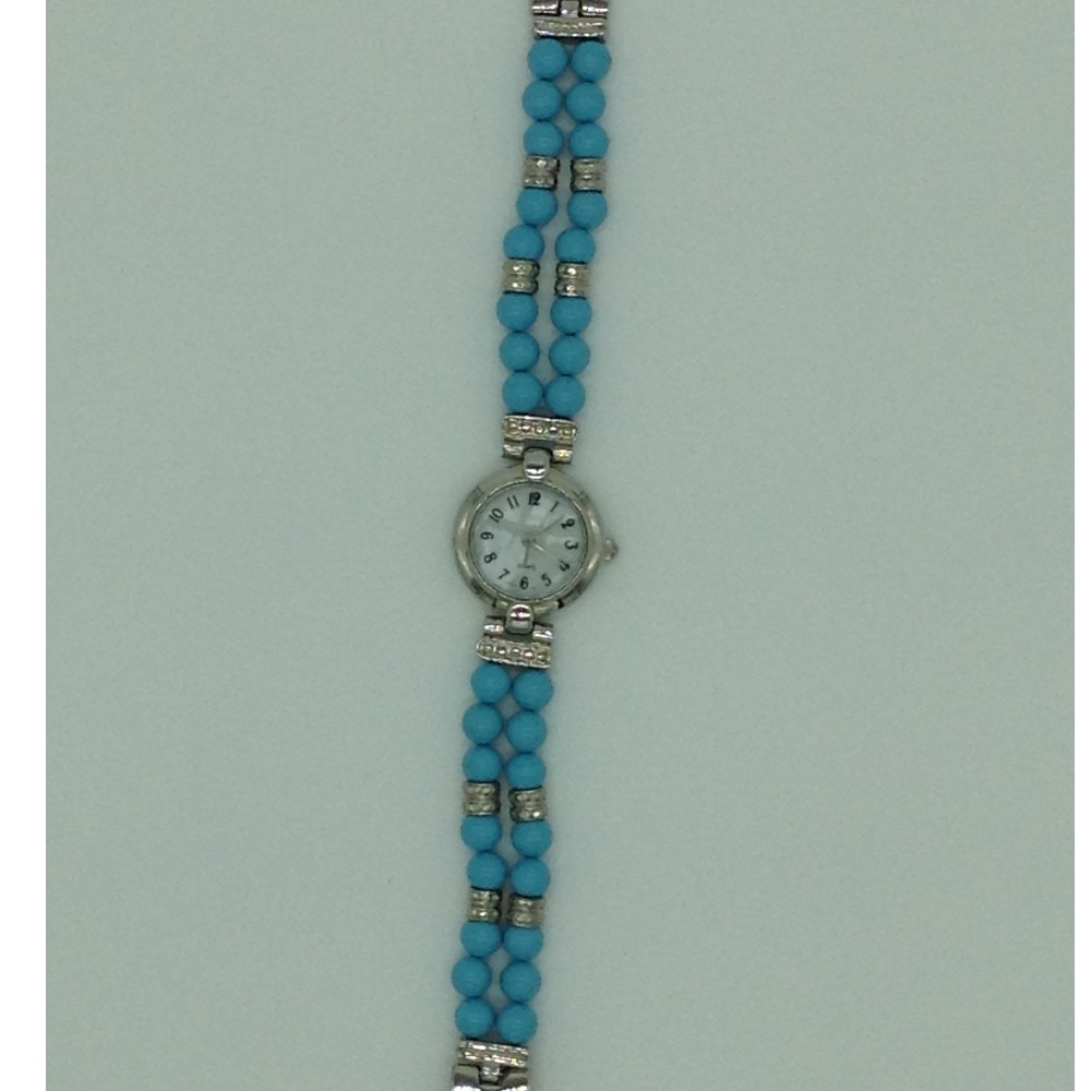 Turquoise Round 2 Layers Designer Watch JBG0253