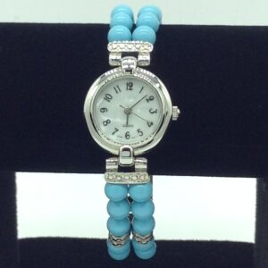 Turquoise Round 2 Layers Designer Watch JBG0253