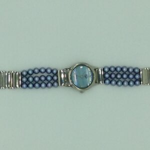Freshwater Purple Round Pearls 3 Layers Watch JBG0250