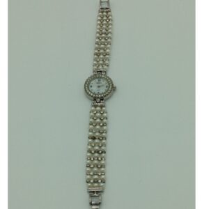 Freshwater White Round Pearls 3 Layers Watch JBG0246