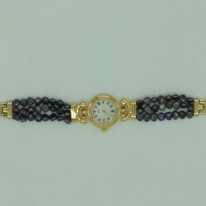 Freshwater Black Kudkal Pearls 3 Layers Designer Watch JBG0234