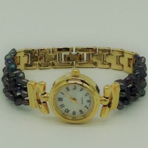 Freshwater Black Kudkal Pearls 3 Layers Designer Watch JBG0234