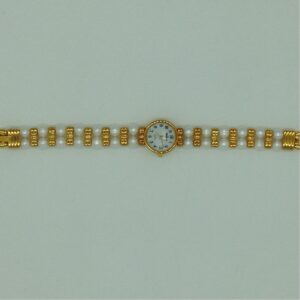 Freshwater White Potato Pearls 2 Layers Designer Watch JBG0232