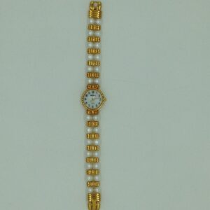 Freshwater White Potato Pearls 2 Layers Designer Watch JBG0232