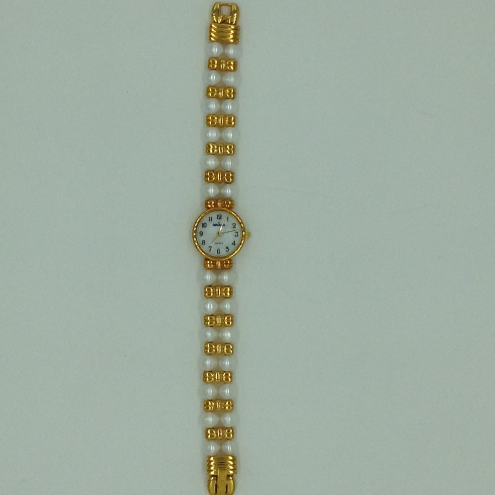 Freshwater White Potato Pearls 2 Layers Designer Watch JBG0232