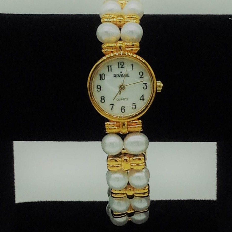 Freshwater White Potato Pearls 2 Layers Designer Watch JBG0232
