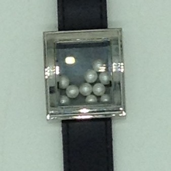 Freshwater White Round Dancing Pearls Dual Dial Watch JBG0226