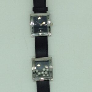 Freshwater White Round Dancing Pearls Dual Dial Watch JBG0226