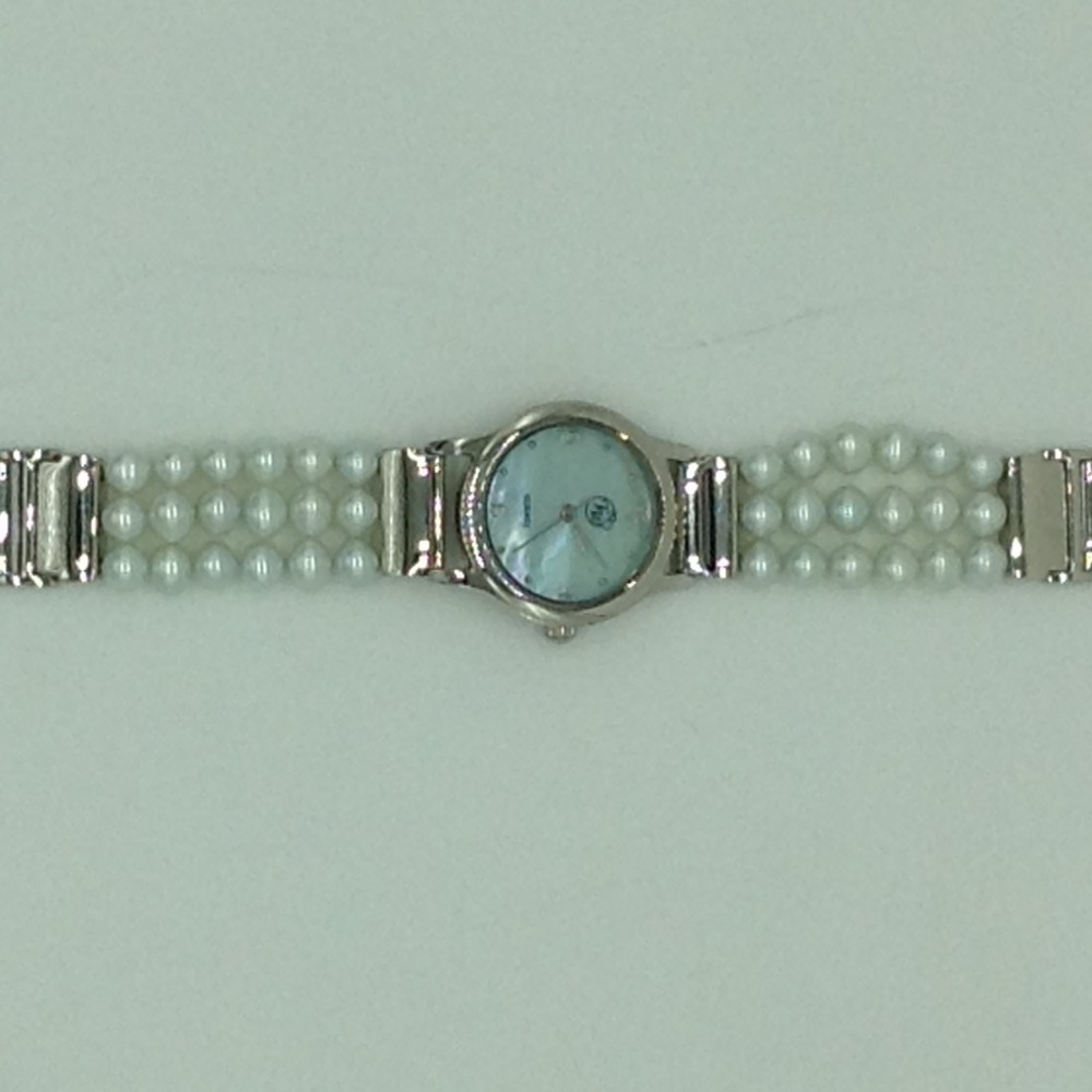 Freshwater Green Round Pearls 3 Layers Watch JBG0223