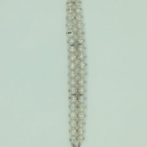 White Round Jagmag Pearls 2 Layers Bracelet JBG0196