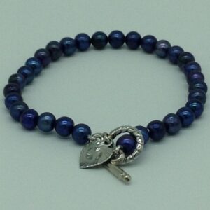 Grey Potato Pearls 1 Layers Bracelet JBG0191