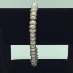 Pink Flat Pearls 1 Layers Bracelet JBG0122