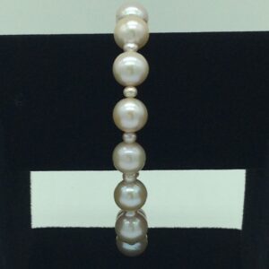 Pink Round Pearls 1 Layers Bracelet JBG0107