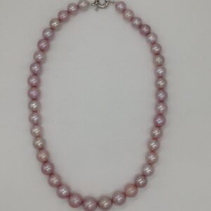 Pink Adison Round Pearls Single Layer Mala JPM0335
