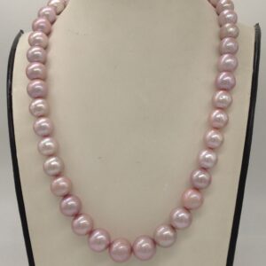 Pink Adison Round Pearls Single Layer Mala JPM0335