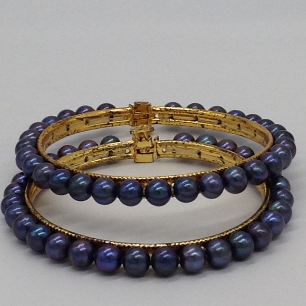 Grey Round Pearls Bangles JBG0064