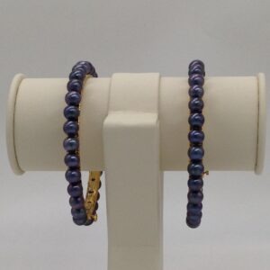 Grey Round Pearls Bangles JBG0064
