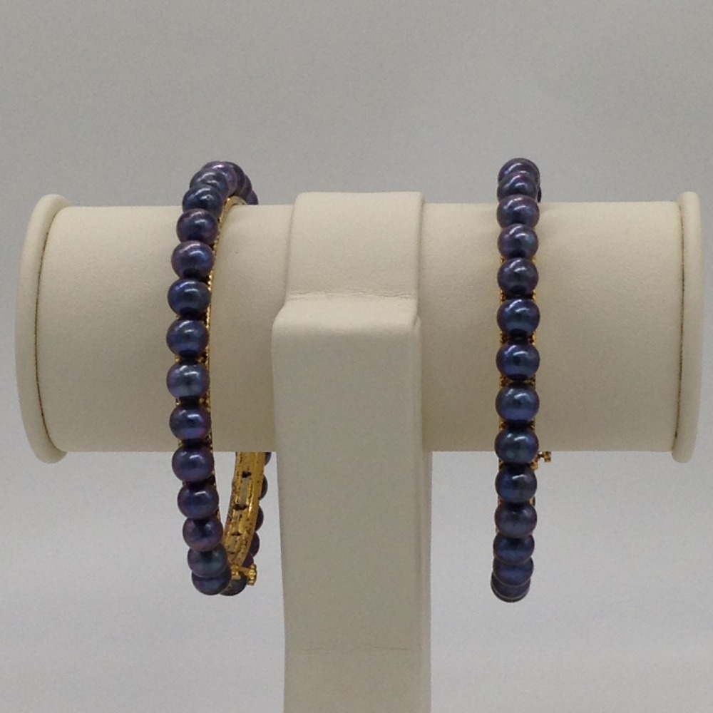 Grey Round Pearls Bangles JBG0064