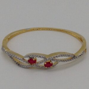 White And Red CZ Openable Kada Bracelet JBG0048