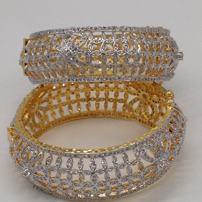 White cz bridge openable bangles jbg0043 - Image 2