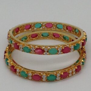 Tri Colour CZ Bangles JBG0035