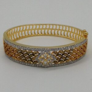 White CZ Openable Kada Bracelet JBG0026