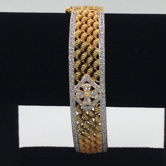 White CZ Openable Kada Bracelet JBG0026