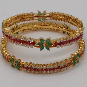 Tri Colour CZ Bangles JBG0025