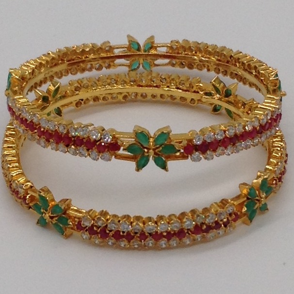 Tri Colour CZ Bangles JBG0025