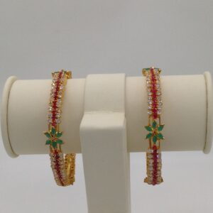 Tri Colour CZ Bangles JBG0025
