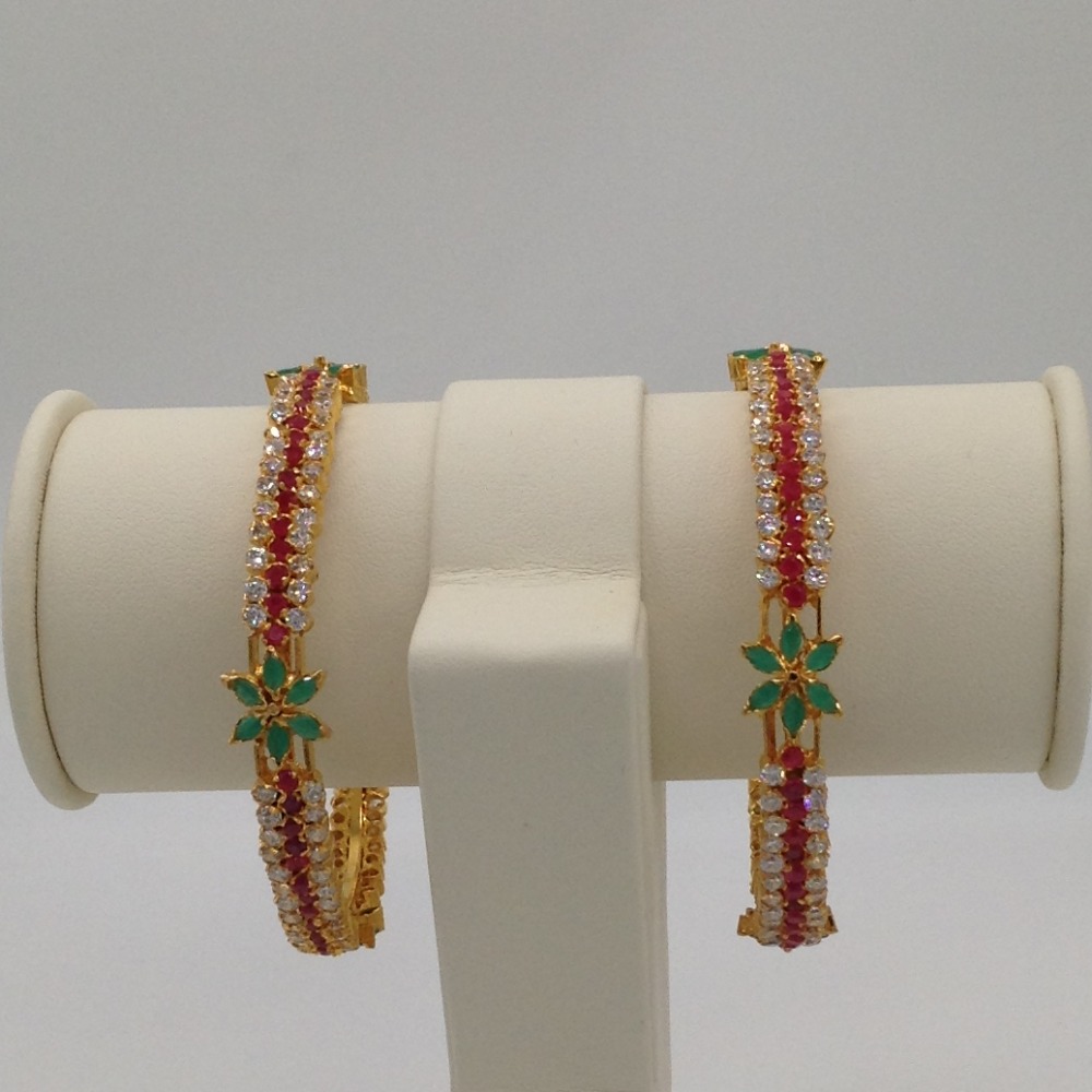 Tri Colour CZ Bangles JBG0025
