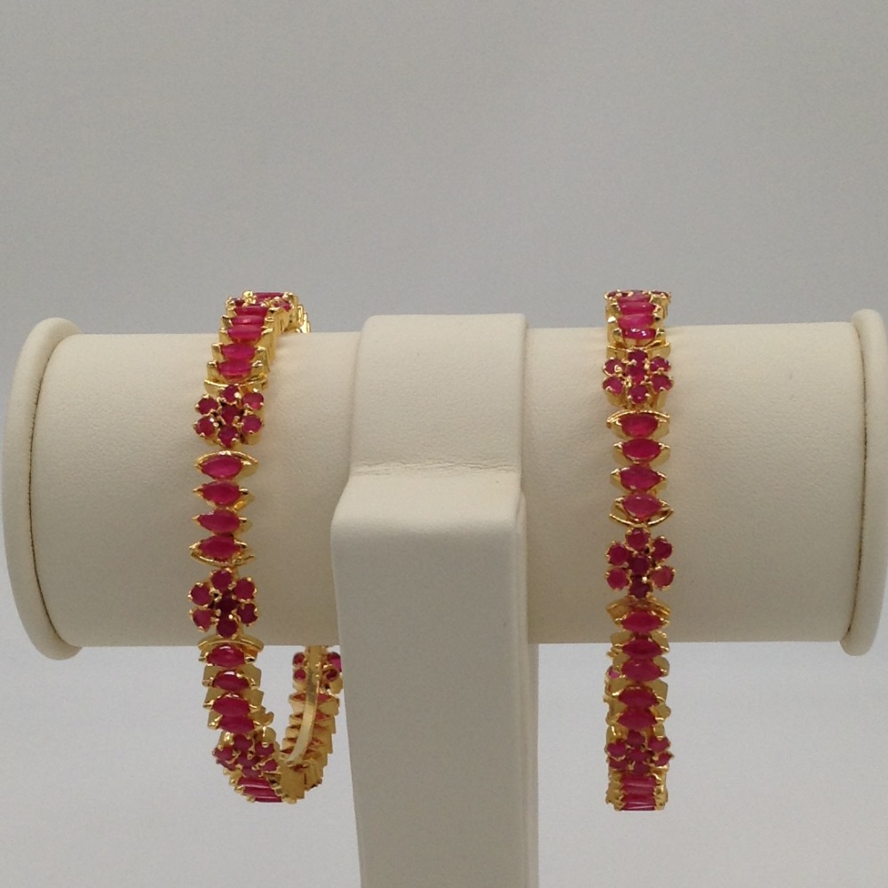 Red cz fancy bangles jbg0023