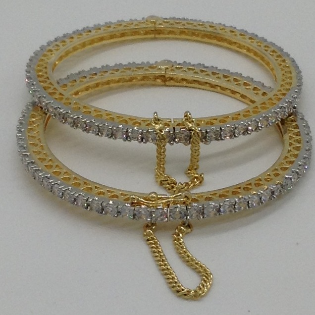 White CZ Openable Bangles JBG0016